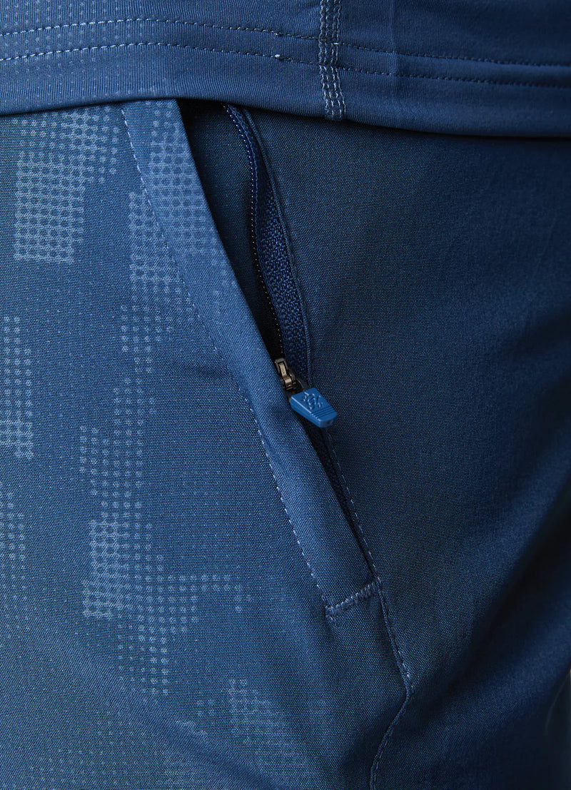 Gym King Debossed Camo Short 5" - Moonlight Blue