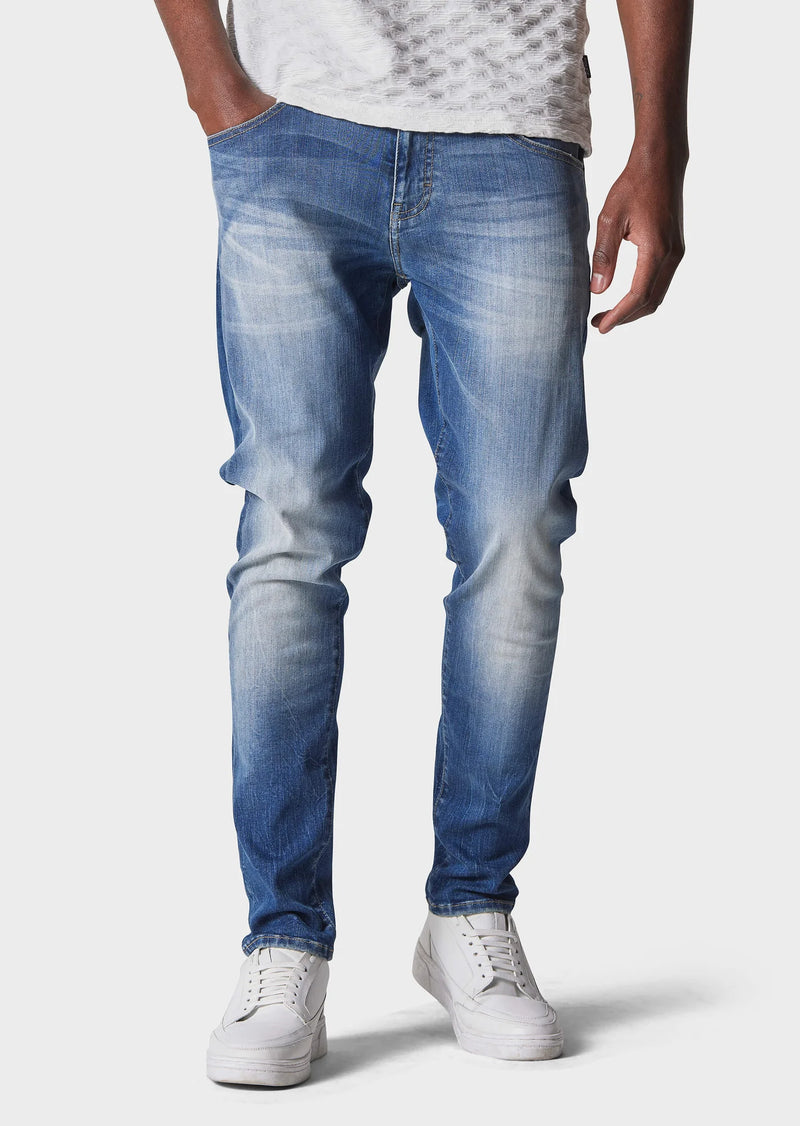 Police Deniro Lat 950 Slim Fit Blue Denim Jeans