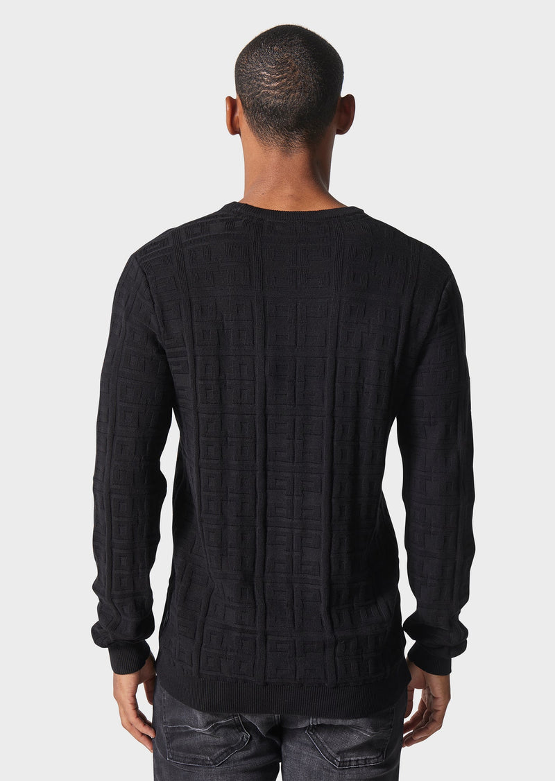 883 Police Divisa Black Knitted Sweatshirt