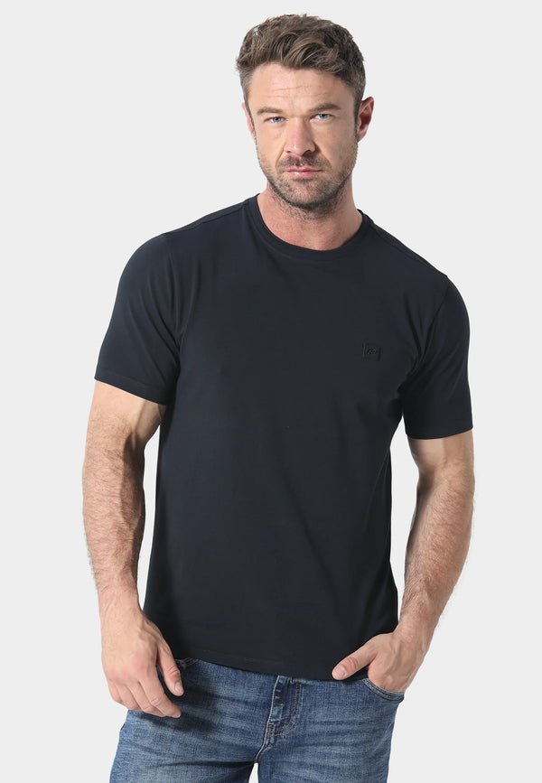 883 Police Short Sleeved Slim Fit Crew Neck Dover - NAVY