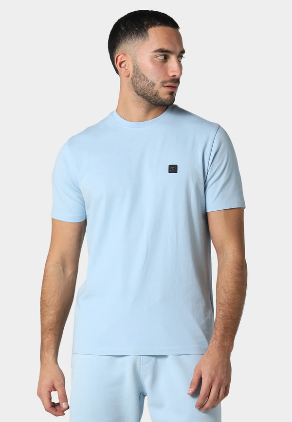 883 Police Short Sleeved Slim Fit Crew Neck Dover - SKY BLUE