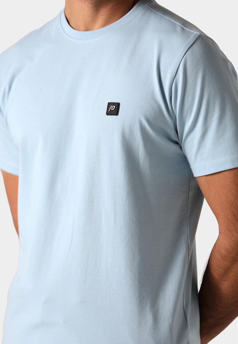 883 Police Short Sleeved Slim Fit Crew Neck Dover - SKY BLUE