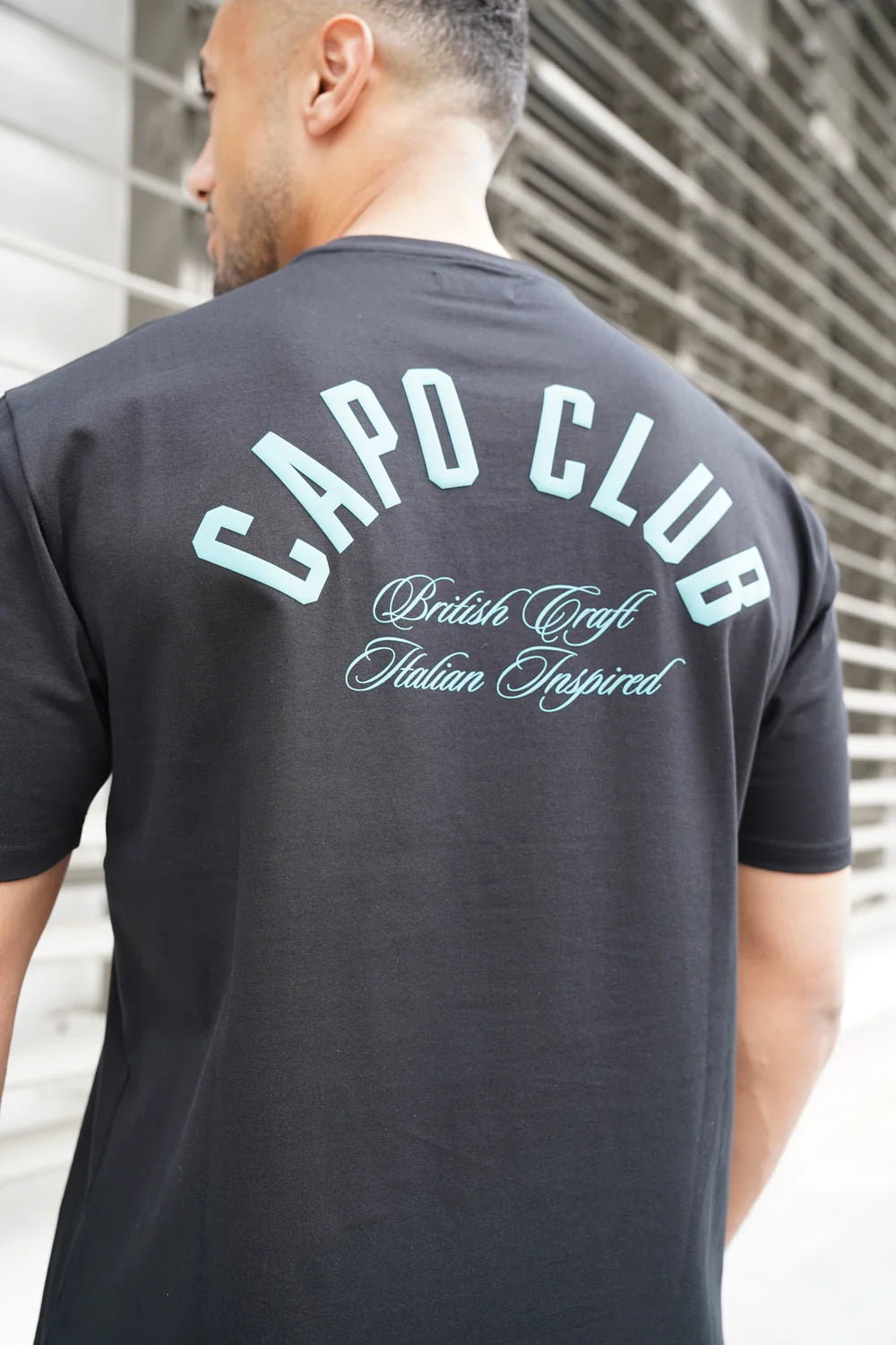 Capo Club Script T-Shirt COLOUR Black/Green
