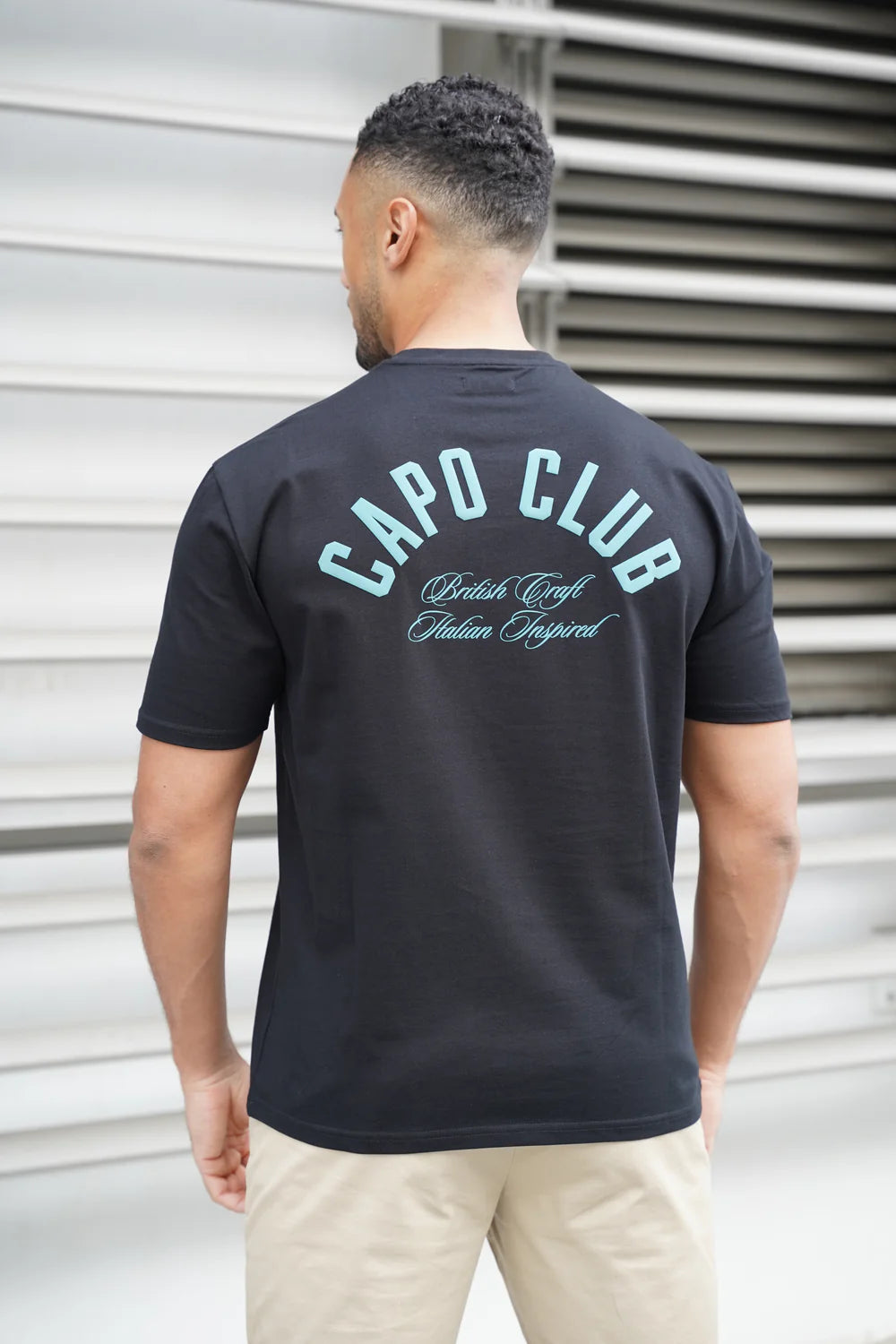Capo Club Script T-Shirt COLOUR Black/Green