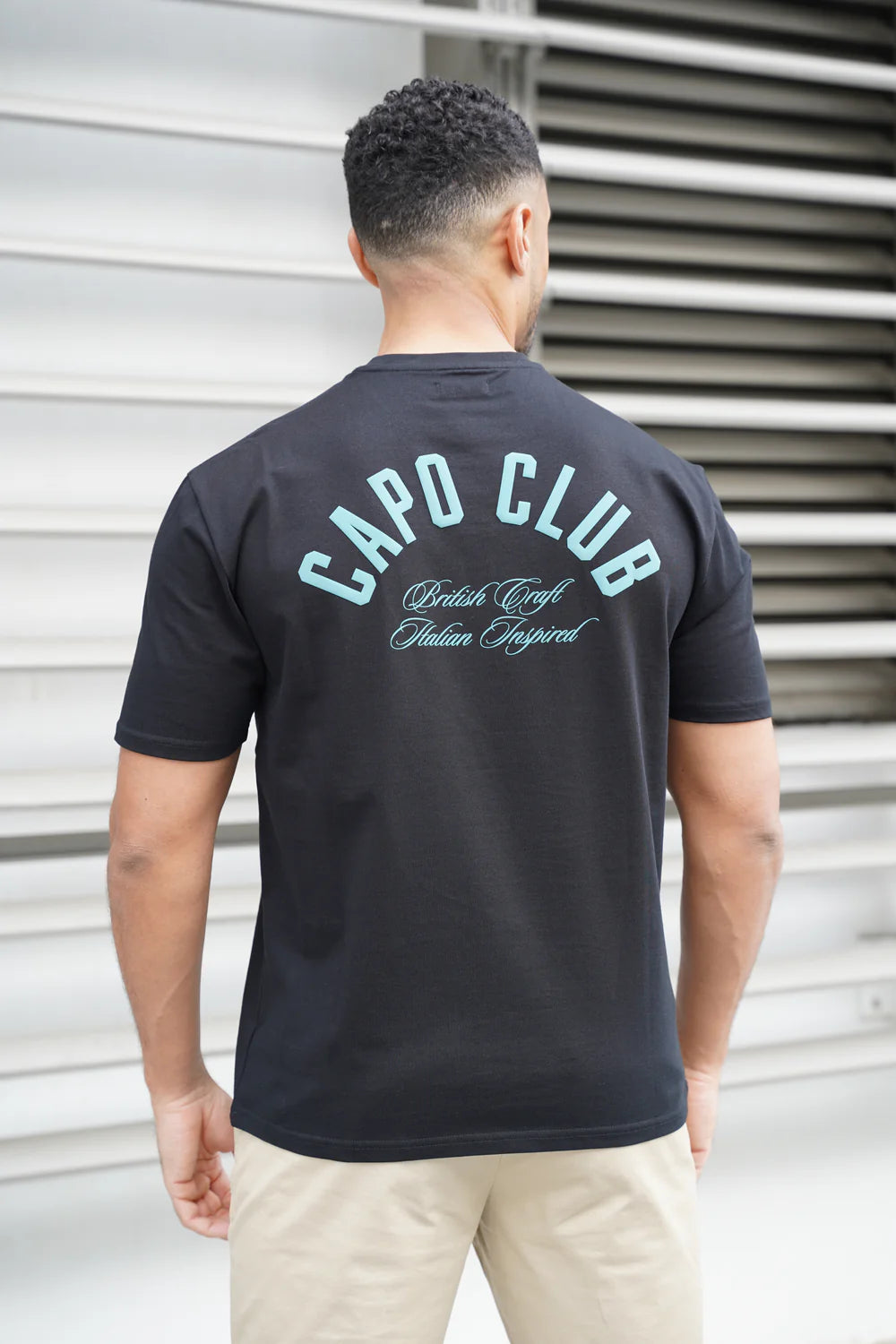 Capo Club Script T-Shirt COLOUR Black/Green