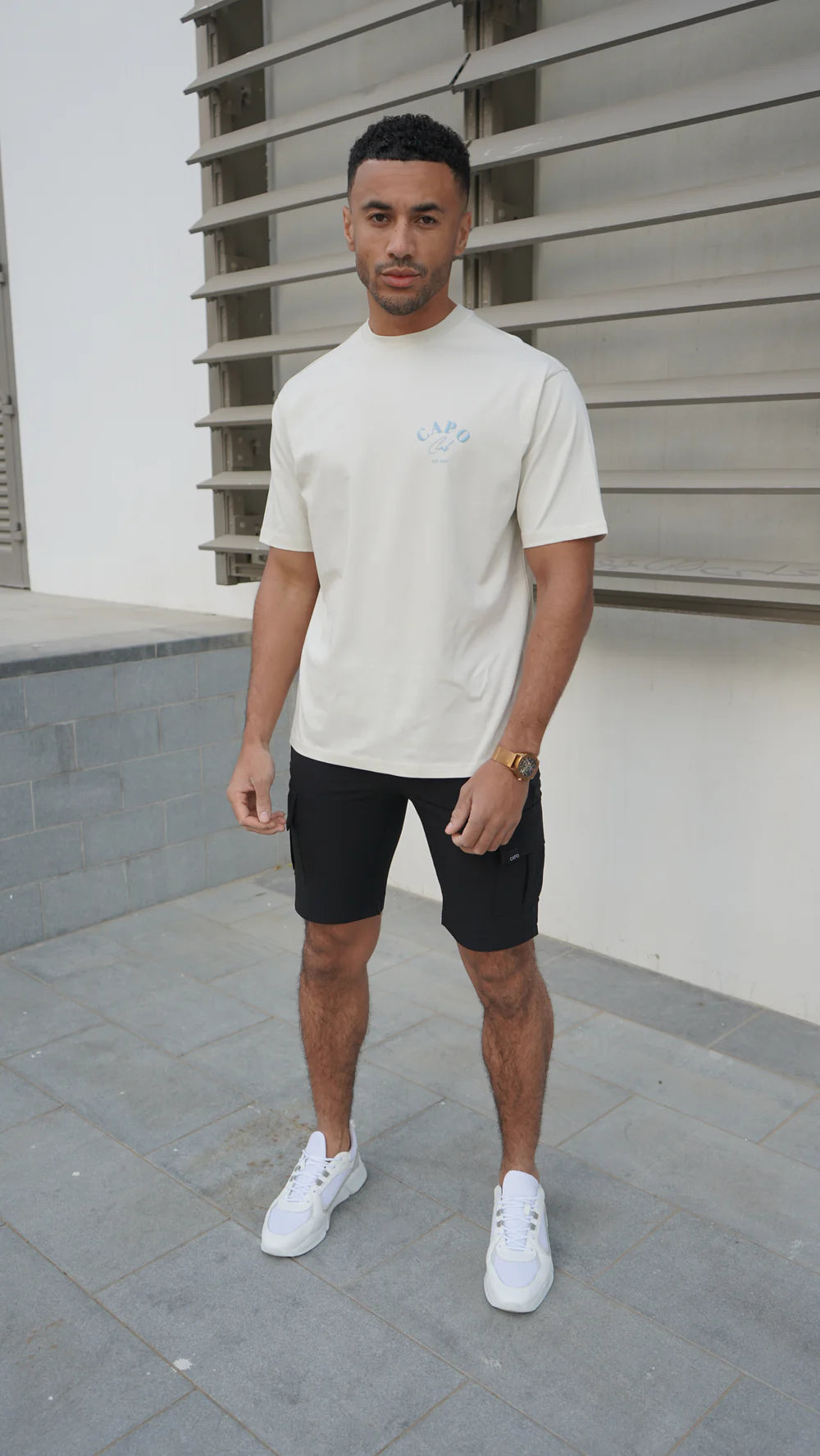 Capo Beach Club Relaxed Fit T-Shirt COLOUR Ecru