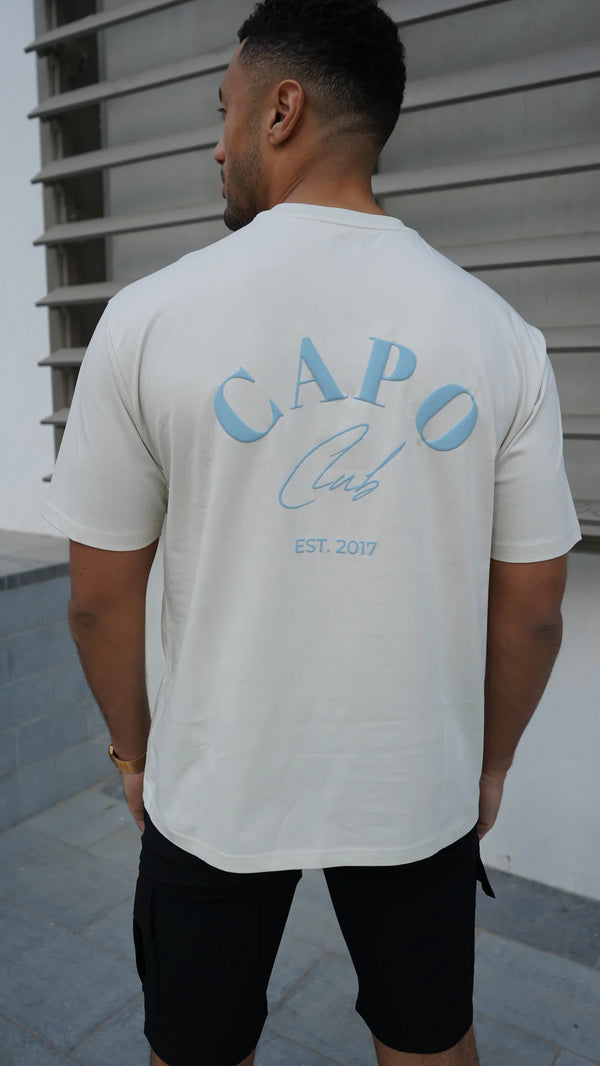 Capo Beach Club Relaxed Fit T-Shirt COLOUR Ecru