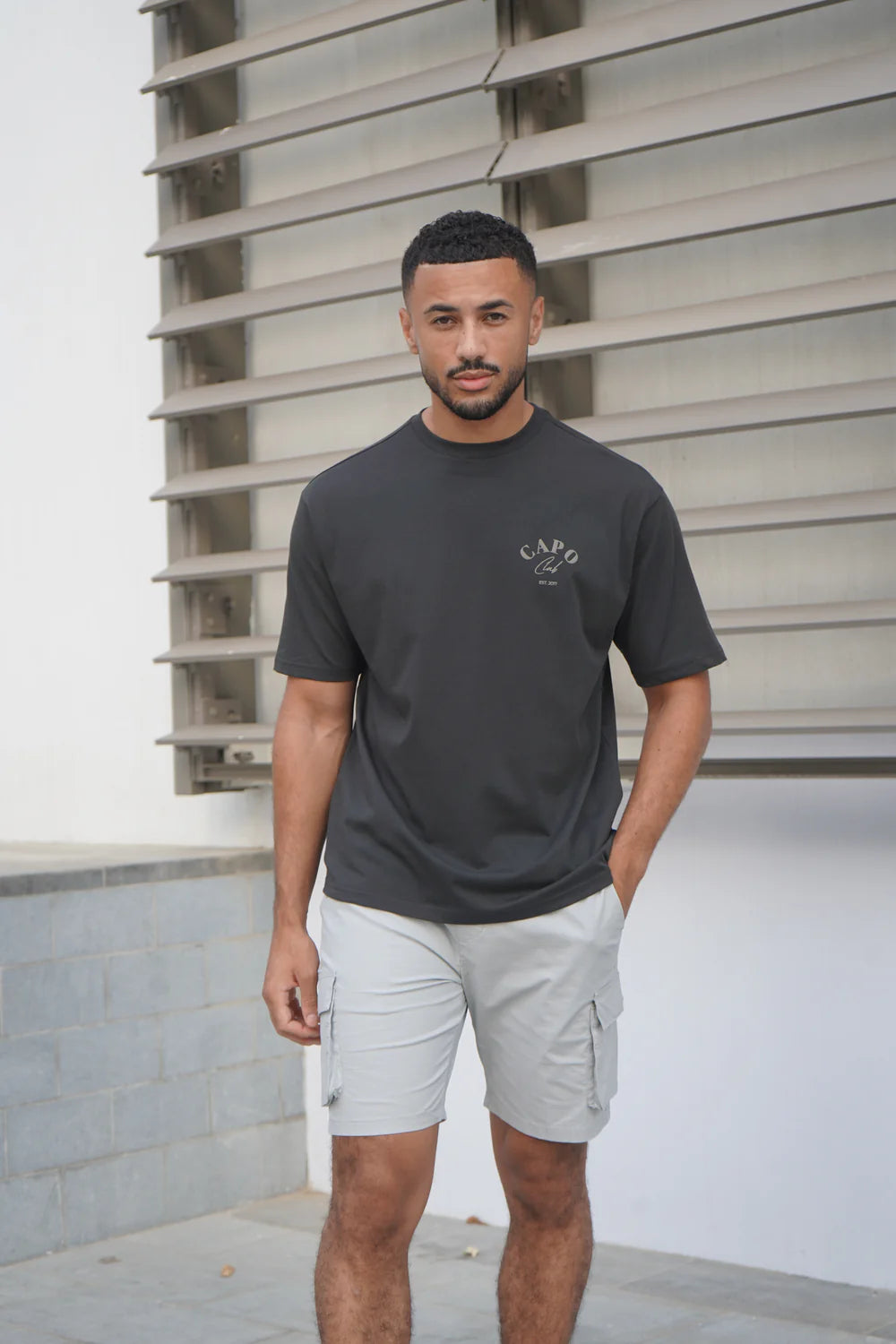 Capo Beach Club T-Shirt - CHARCOAL