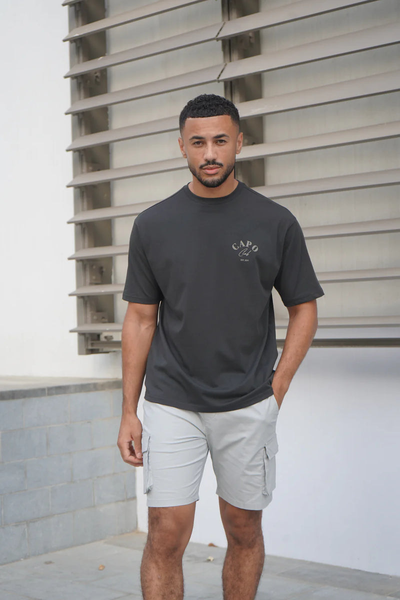 Capo Beach Club T-Shirt - CHARCOAL