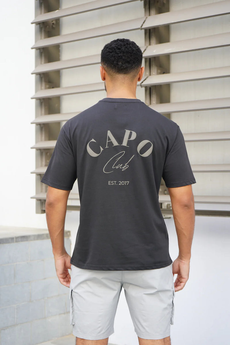 Capo Beach Club T-Shirt - CHARCOAL