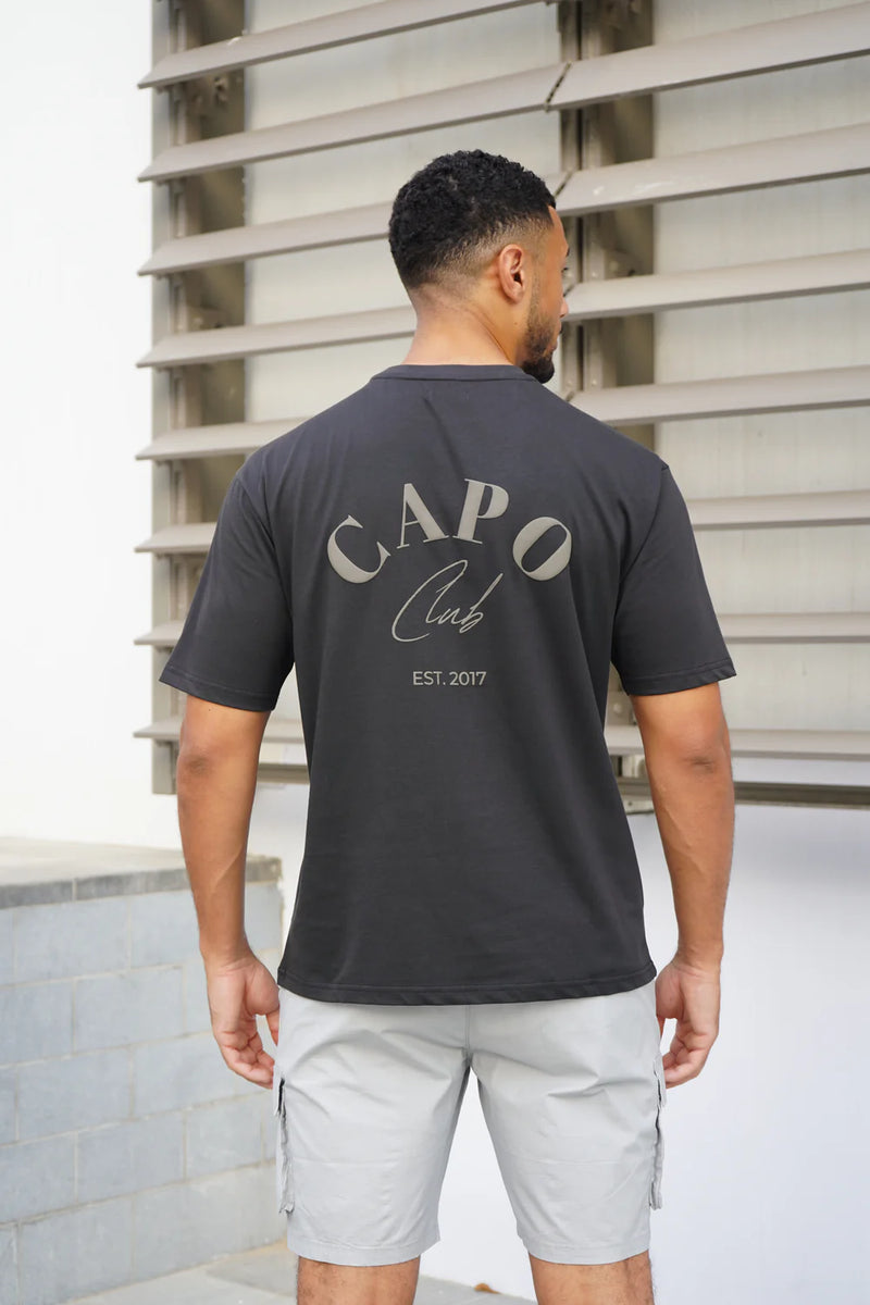 Capo Beach Club T-Shirt - CHARCOAL