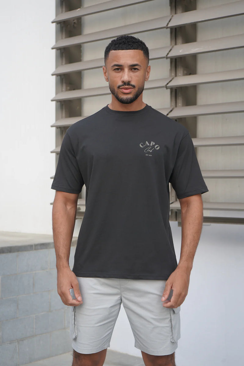 Capo Beach Club T-Shirt - CHARCOAL
