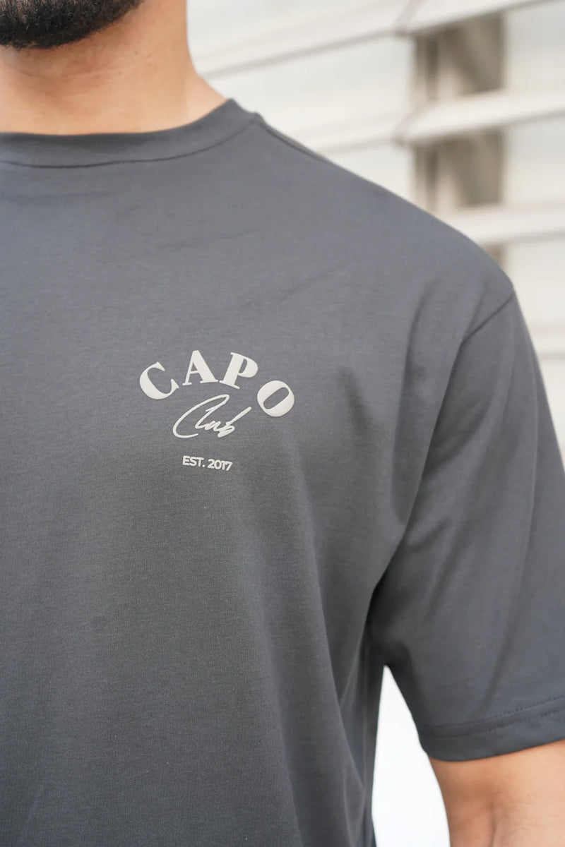 Capo Beach Club T-Shirt - CHARCOAL