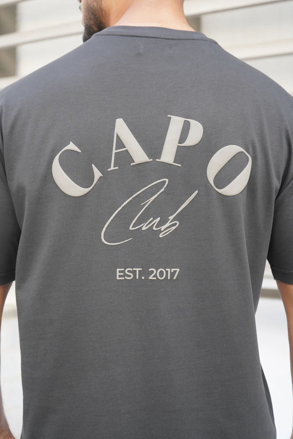 Capo Beach Club T-Shirt - CHARCOAL