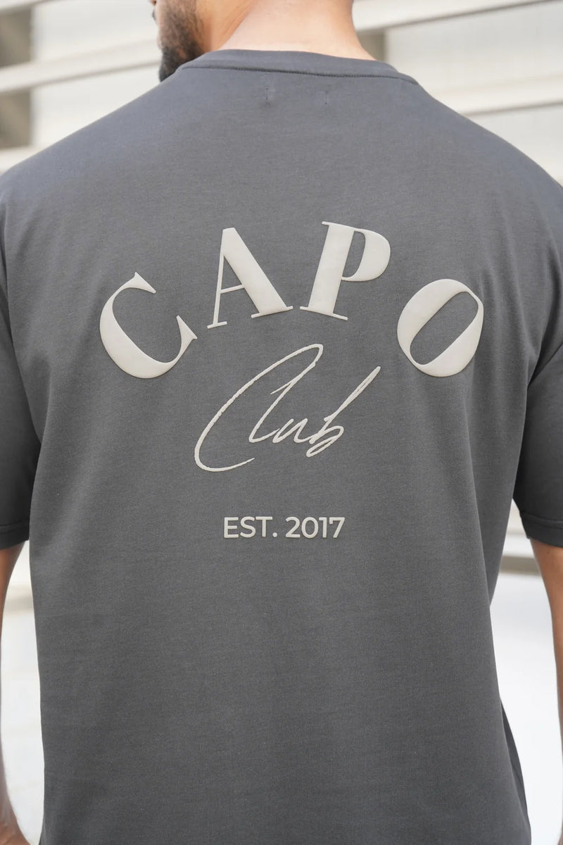Capo Beach Club T-Shirt - CHARCOAL