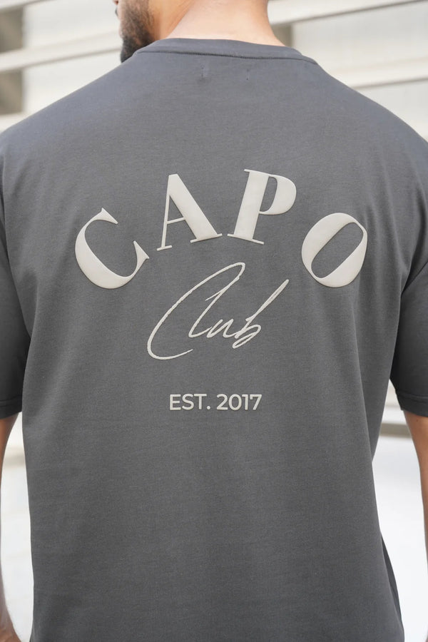 Capo Beach Club T-Shirt - CHARCOAL