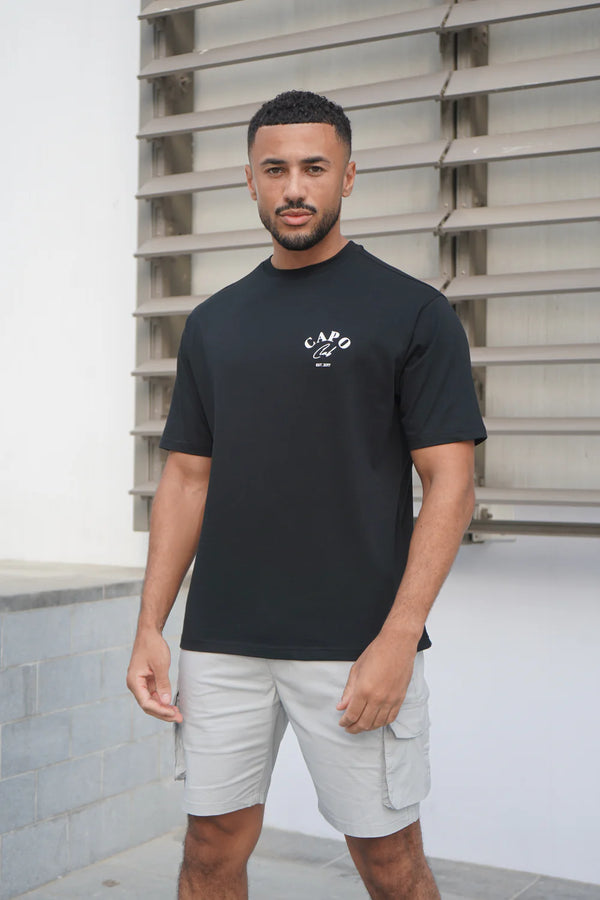 Capo Beach Club T-Shirt - BLACK