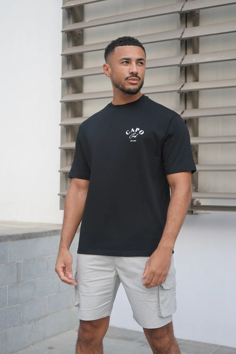 Capo Beach Club T-Shirt - BLACK