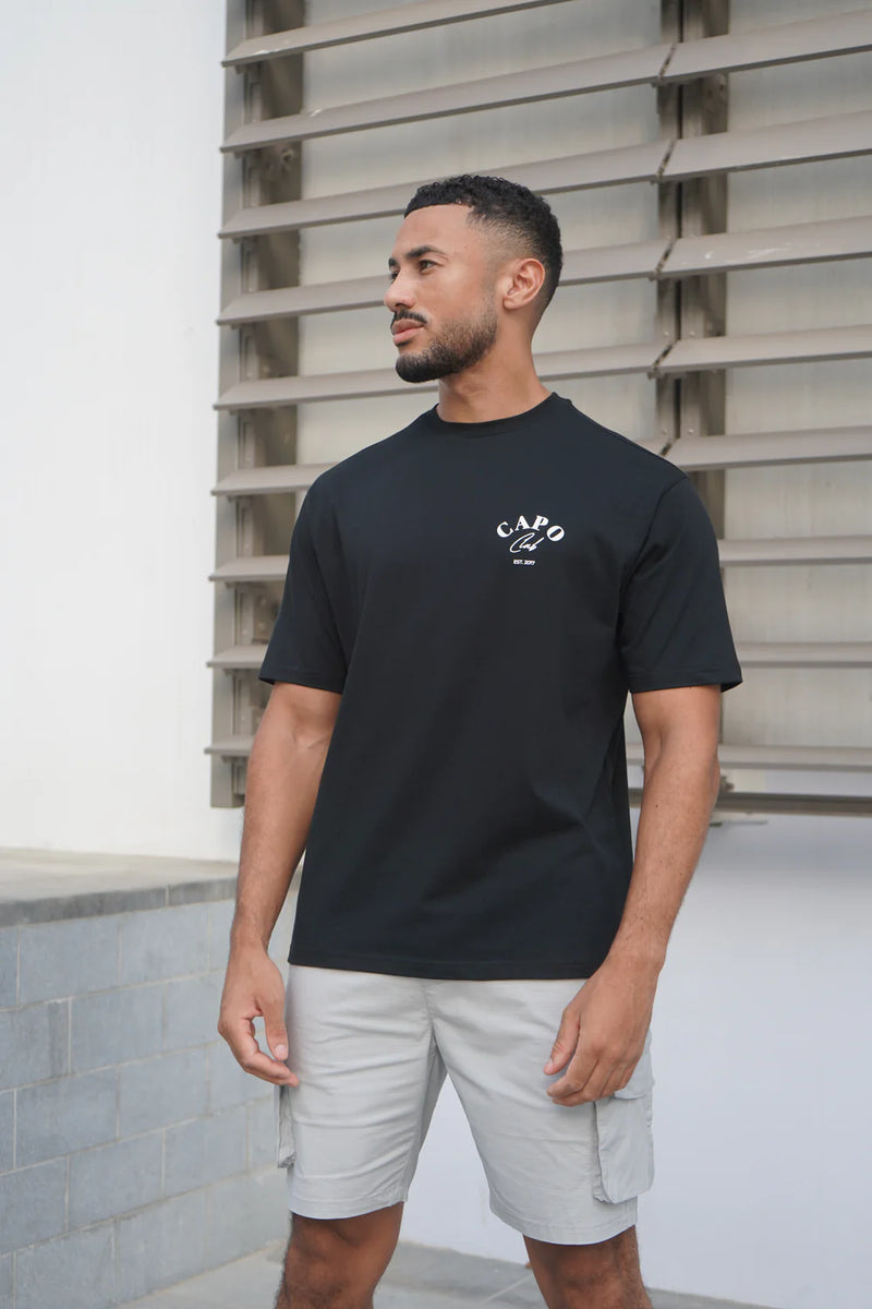 Capo Beach Club T-Shirt - BLACK