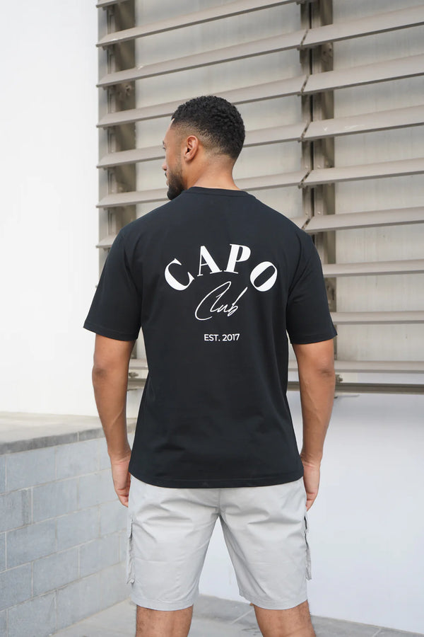 Capo Beach Club T-Shirt - BLACK