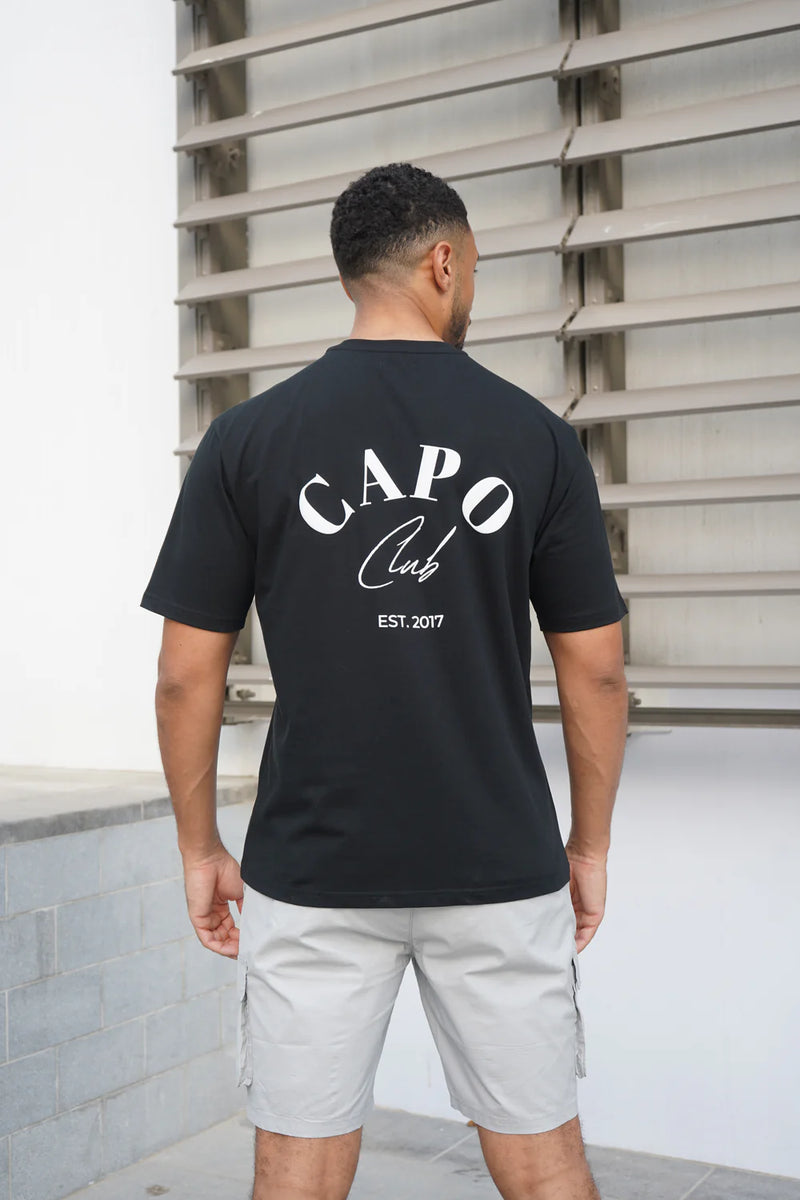 Capo Beach Club T-Shirt - BLACK
