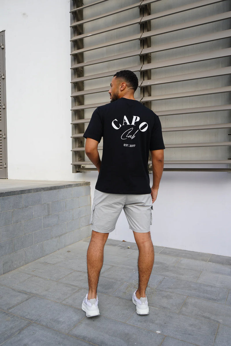 Capo Beach Club T-Shirt - BLACK