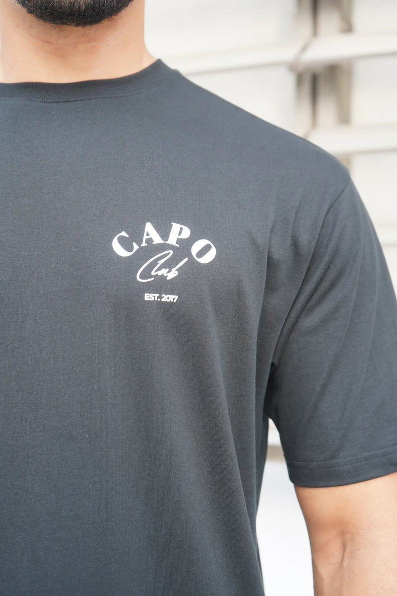 Capo Beach Club T-Shirt - BLACK