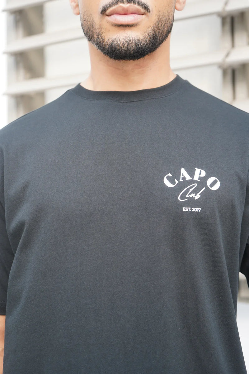 Capo Beach Club T-Shirt - BLACK