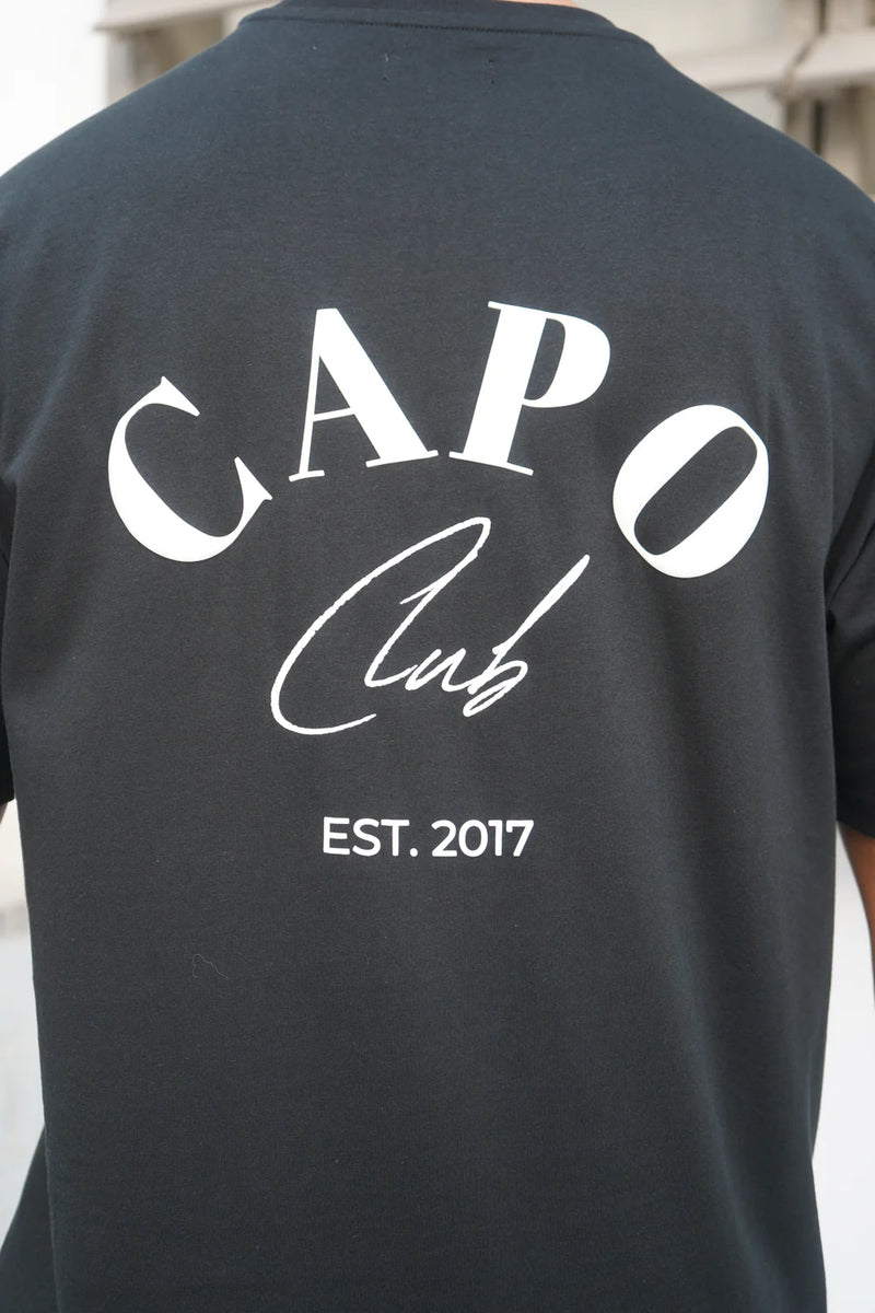 Capo Beach Club T-Shirt - BLACK