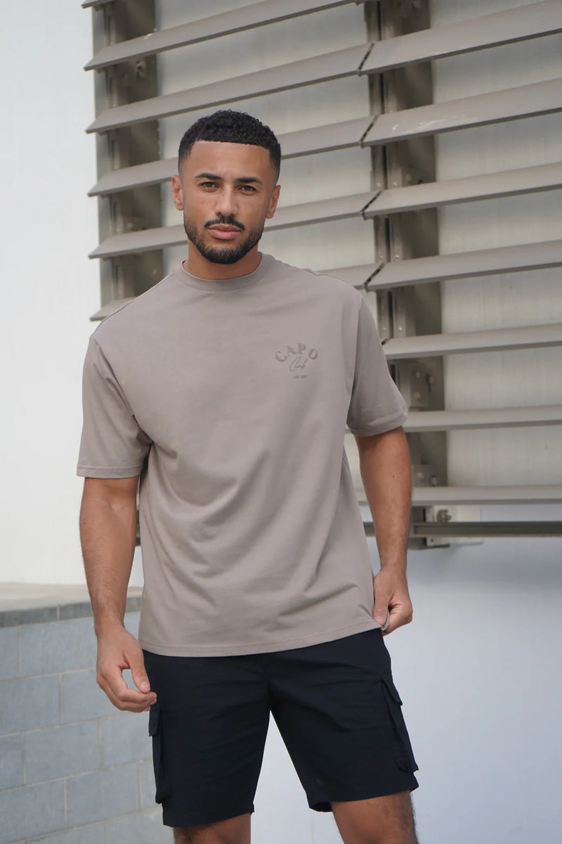 Capo Beach Club T-Shirt - MUSHROOM