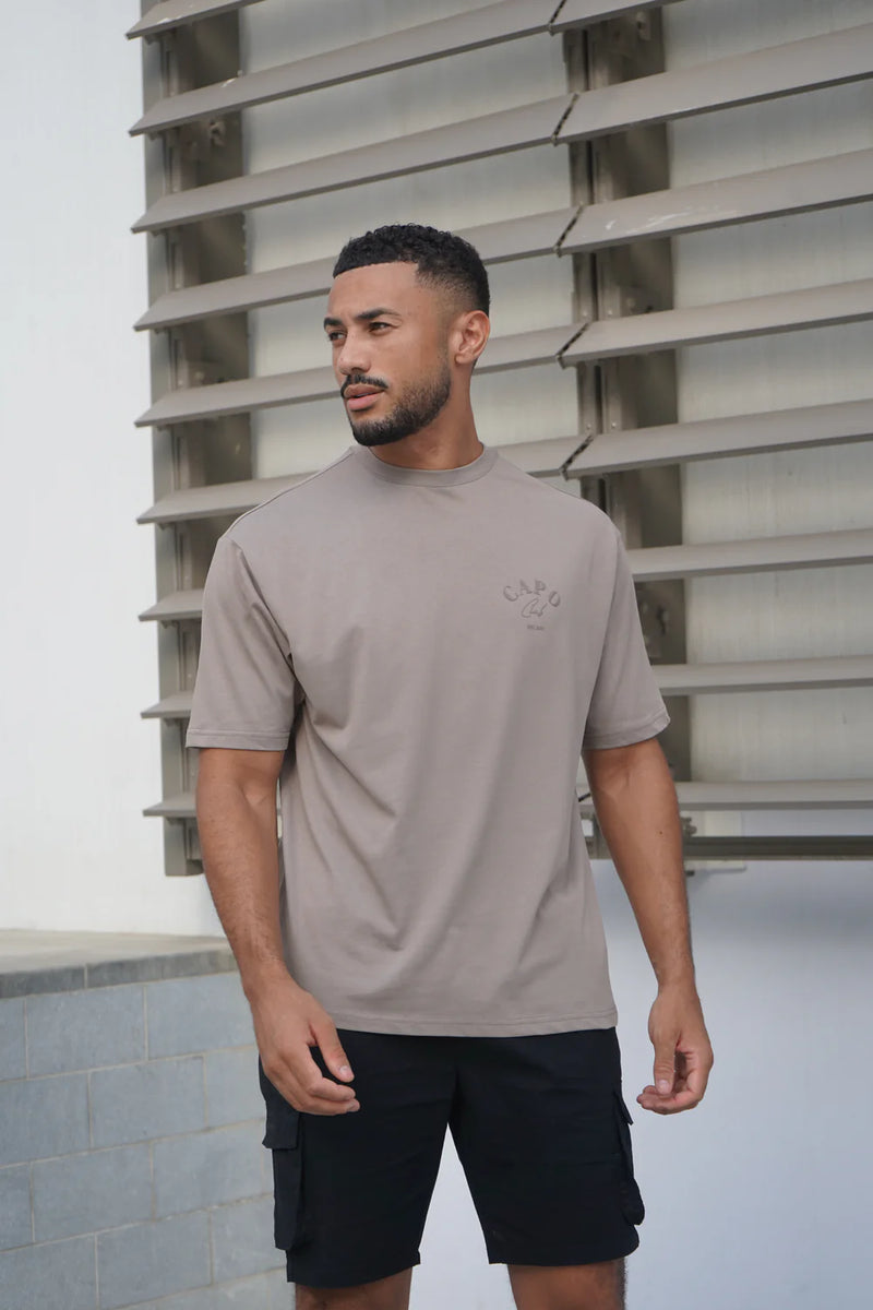 Capo Beach Club T-Shirt - MUSHROOM