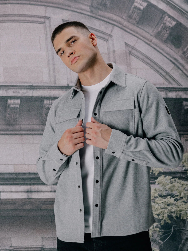 Luke Est 1977 ETTRICK OVERSHIRT - MARL GREY