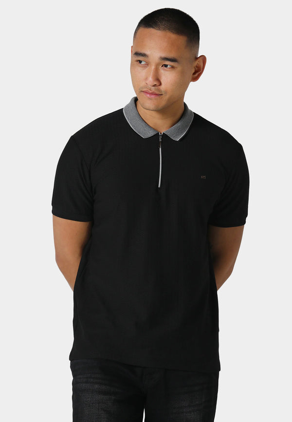883 Police Fairfield Black Polo Shirt - BLACK