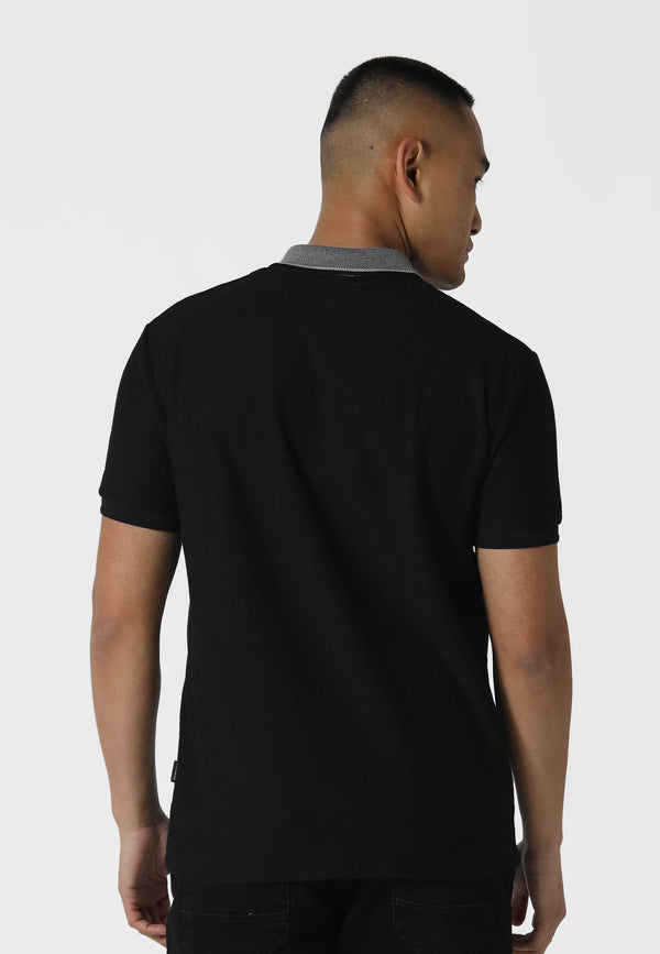 883 Police Fairfield Black Polo Shirt - BLACK