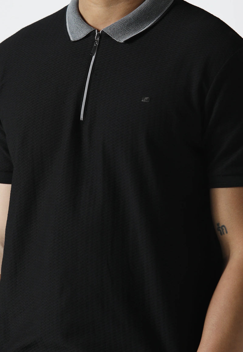 883 Police Fairfield Black Polo Shirt - BLACK