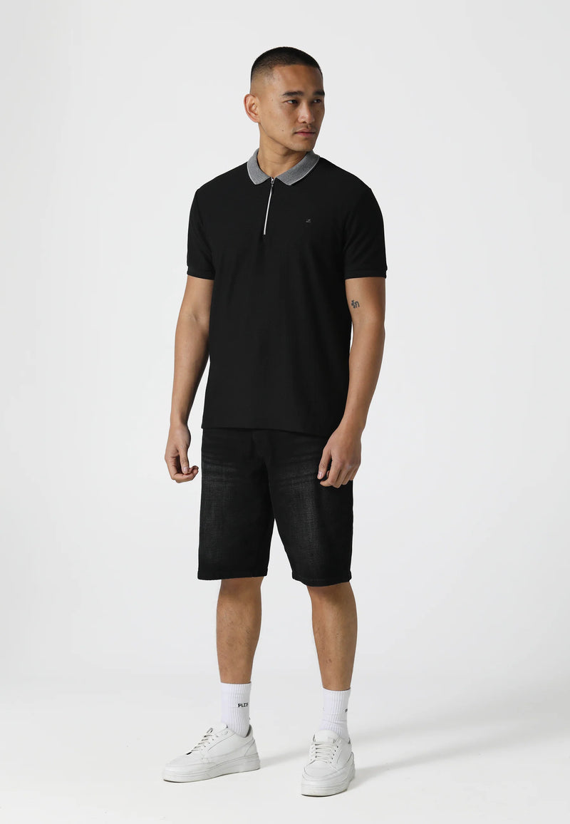 883 Police Fairfield Black Polo Shirt - BLACK