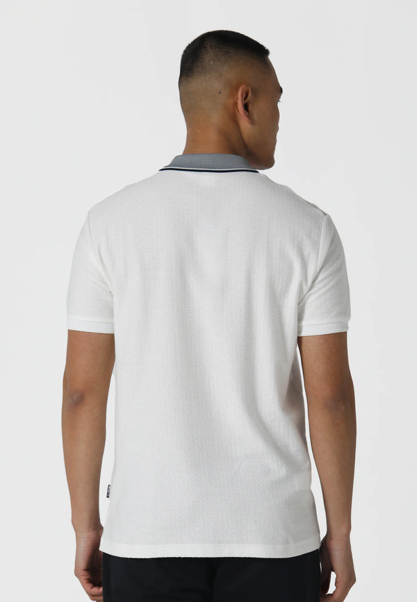 883 Police Fairfield Black Polo Shirt - WHITE