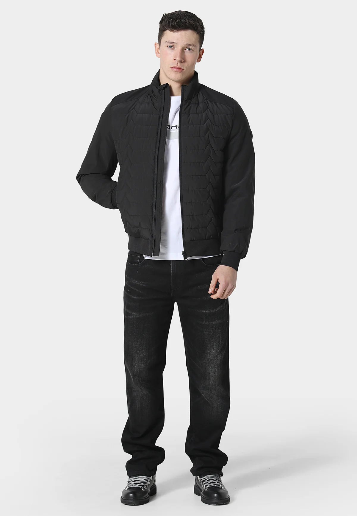 883 Police Farland Regular Fit Lightweight Jacket - BLACK