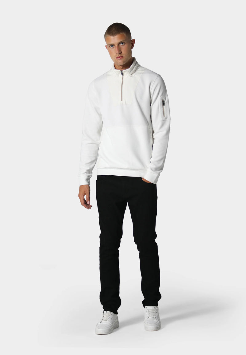 883 Police Fiddleton Bone White Sweatshirt