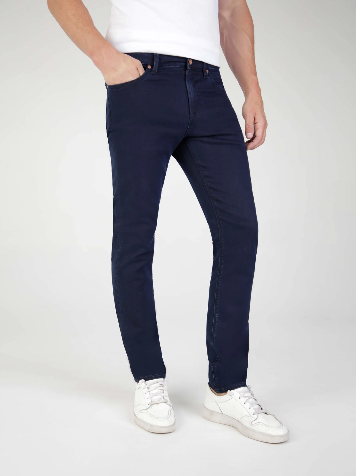 Mish Mash 1984 TAPERED FIT FLEX ACTIVE BLUE BLACK DENIM JEAN