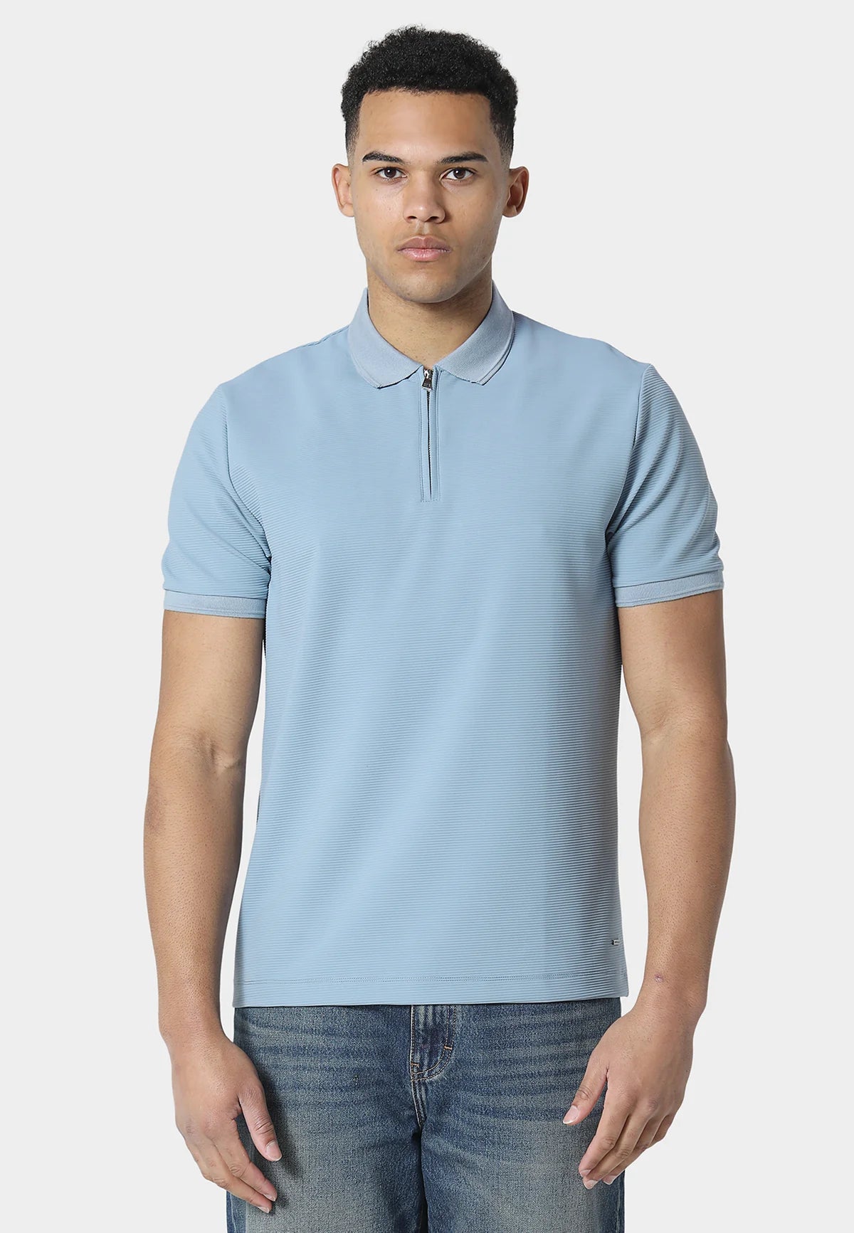 883 Police GLACE SOFT CHAMBRAY POLO SHIRT