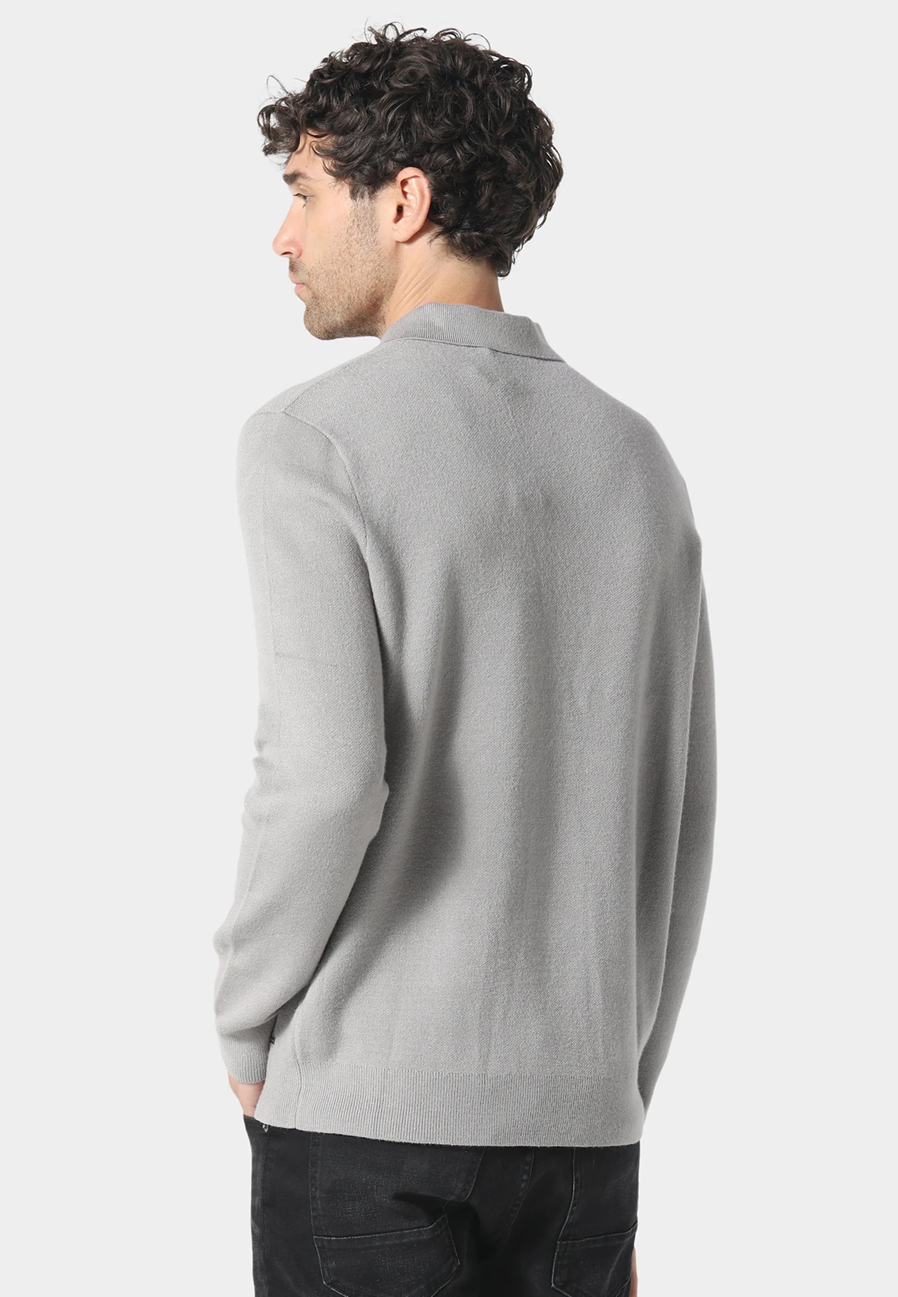 883 Police Harlem 1/4 Zip Knit Ribbed Collar & Cuff - DESERT
