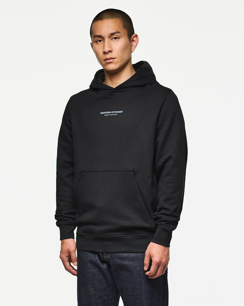 Weekend Offender Cobain Hoodie Black/Blue Shadow