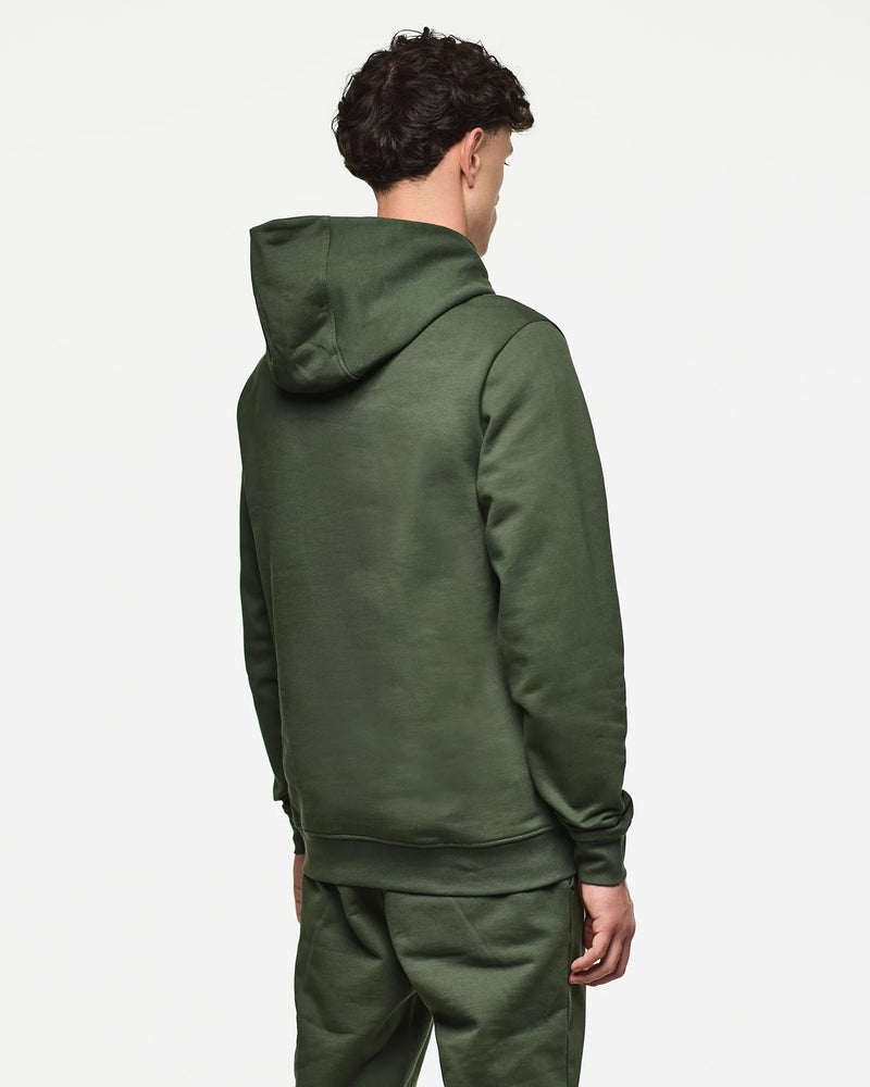 Weekend Offender Cobain Hoodie Black Forest Green/Calcium