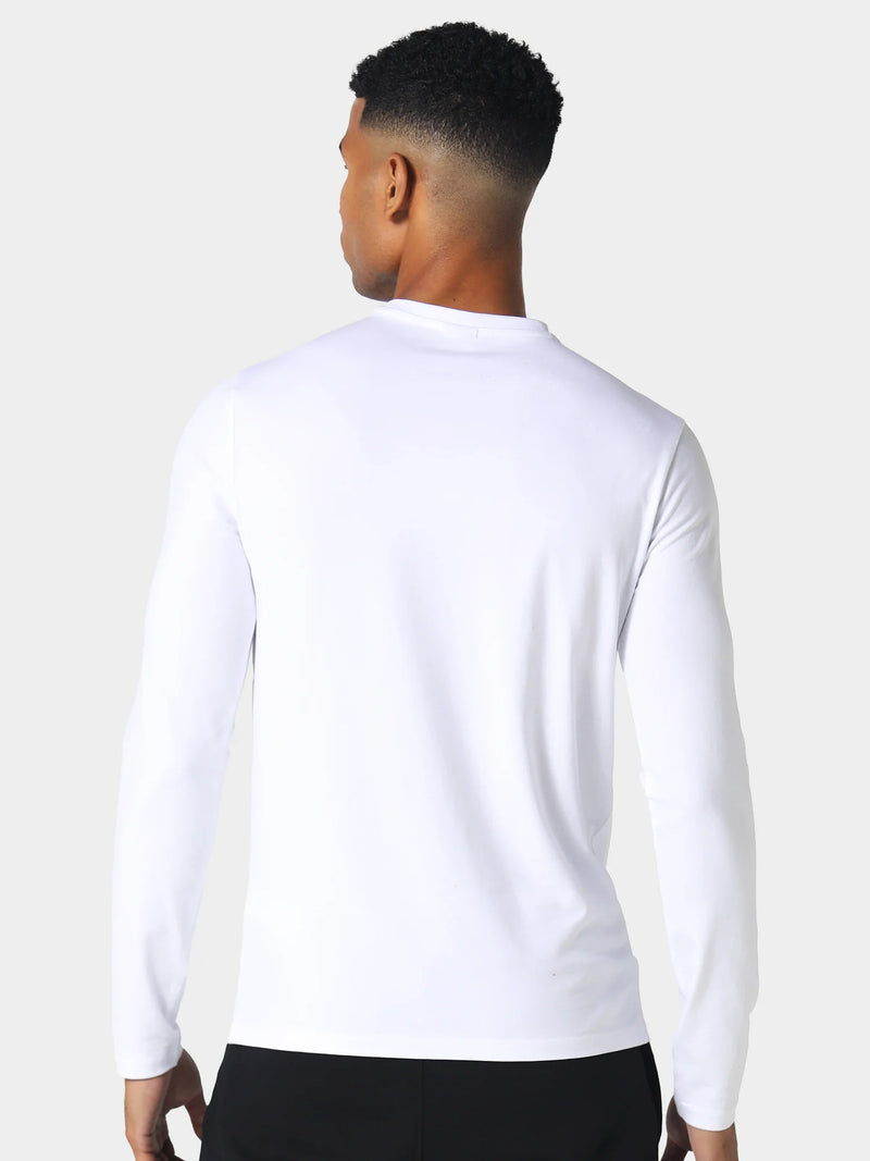 883 Police Highgate White Long Sleeve T-Shirt