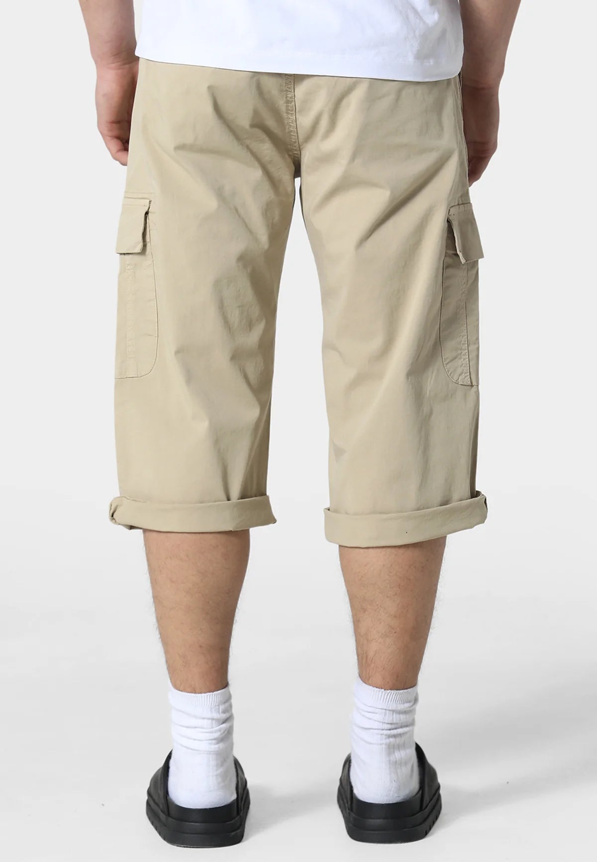 883 Police Hykeham Beige Cargo Shorts