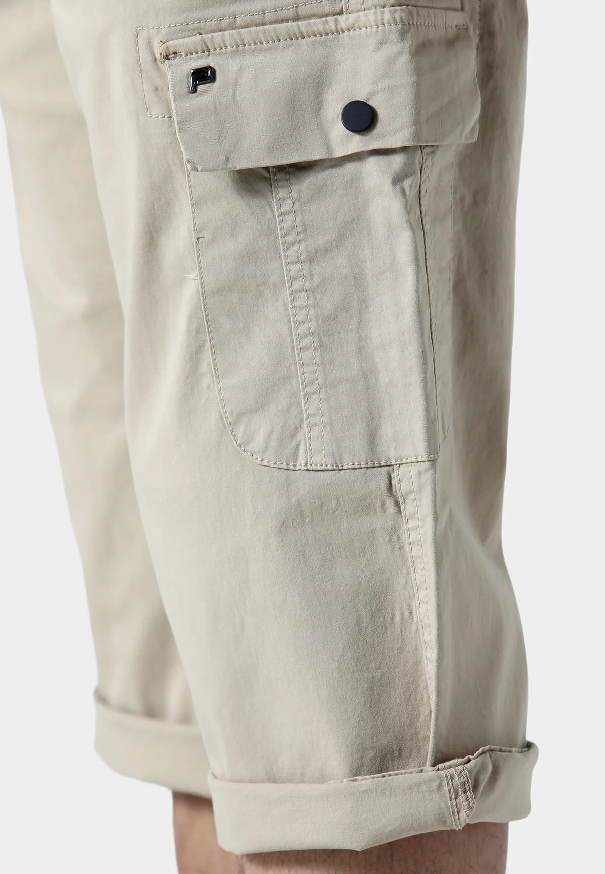 883 Police Hykeham Beige Cargo Shorts