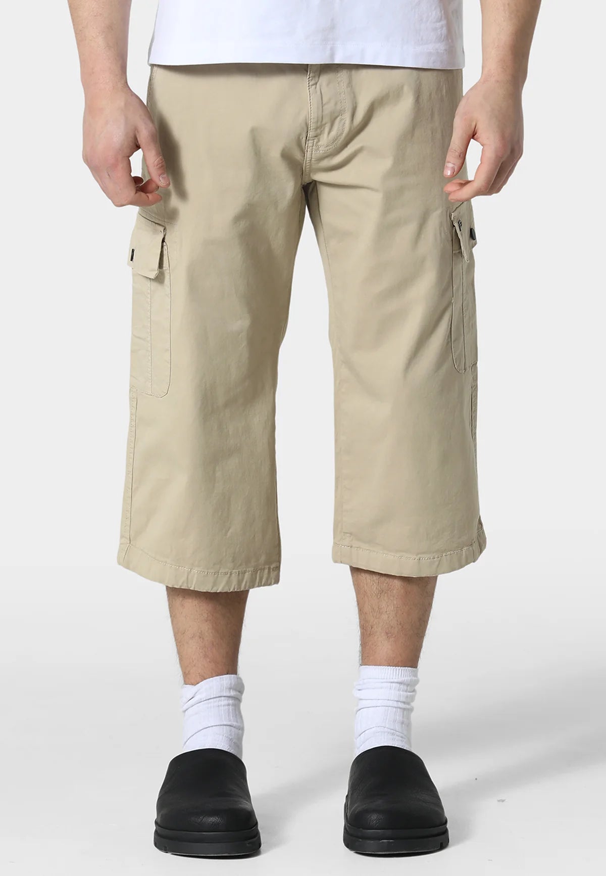 883 Police Hykeham Beige Cargo Shorts