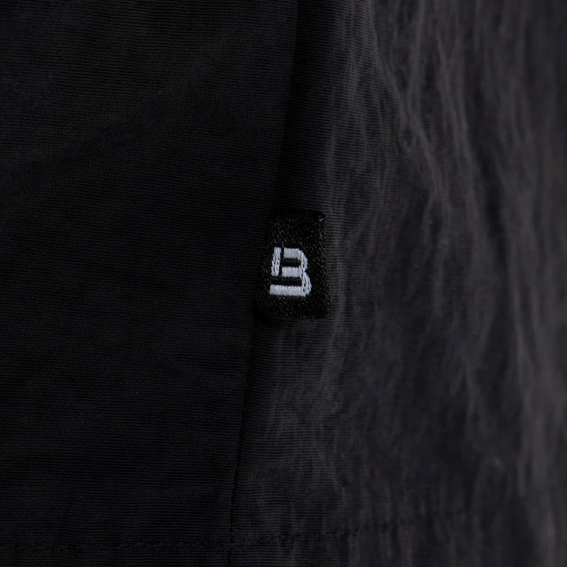 Bee Inspired Hanley front zip Over Shirt in BLACK