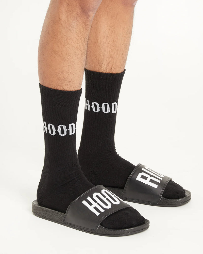 Hoodrich OG Core 3 Pack Crew Socks Black/White